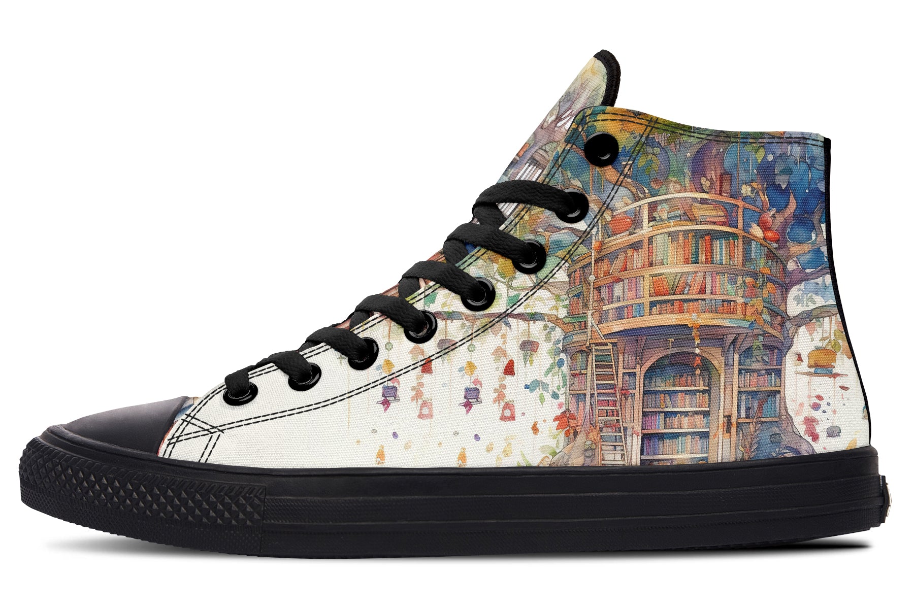 Tree Library High Tops - Offbeat Sweetie