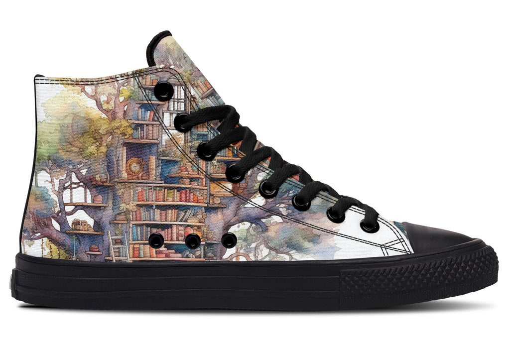 Tree Library High Tops - Offbeat Sweetie