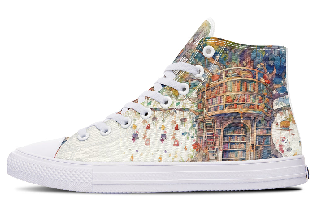 Tree Library High Tops - Offbeat Sweetie