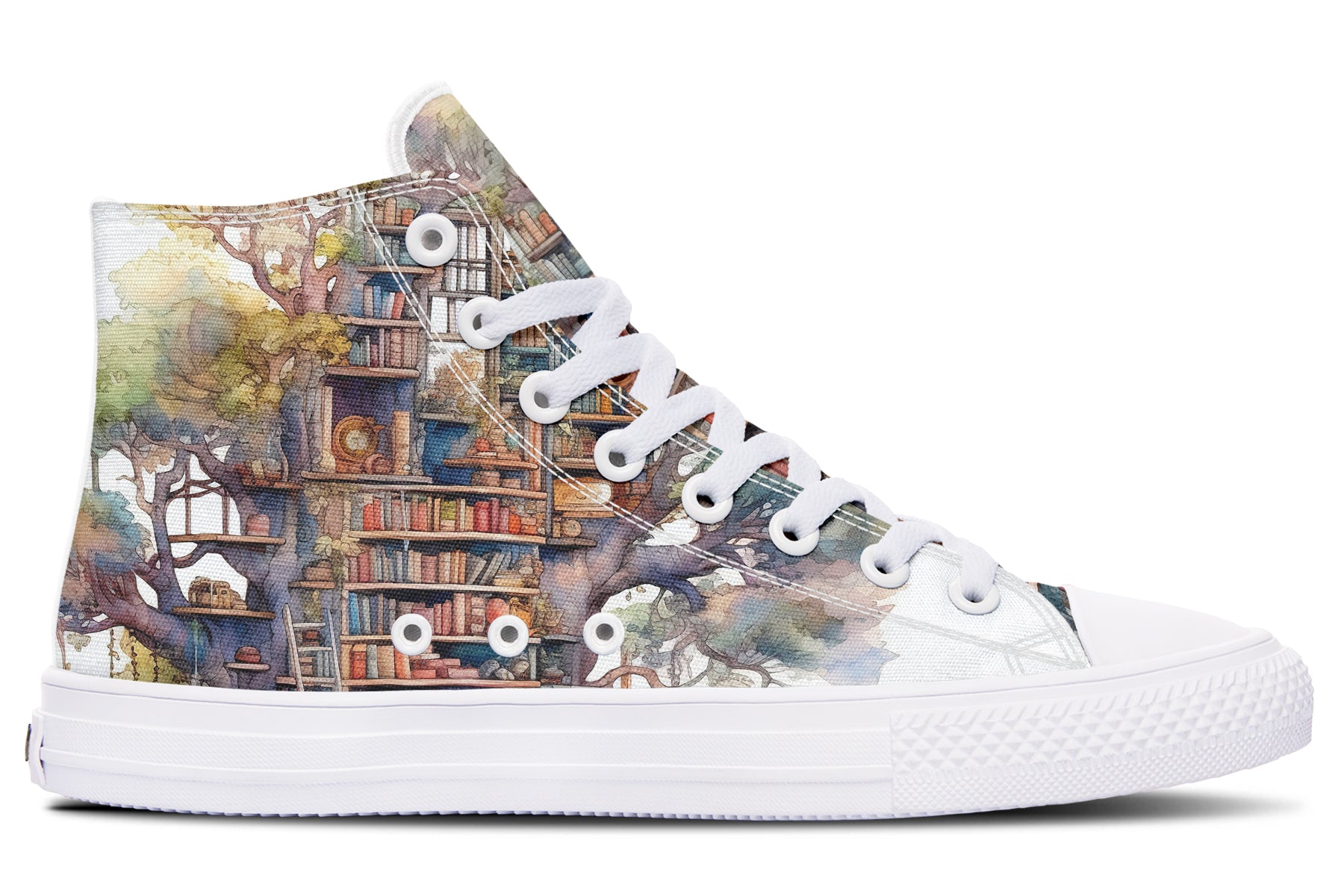 Tree Library High Tops - Offbeat Sweetie