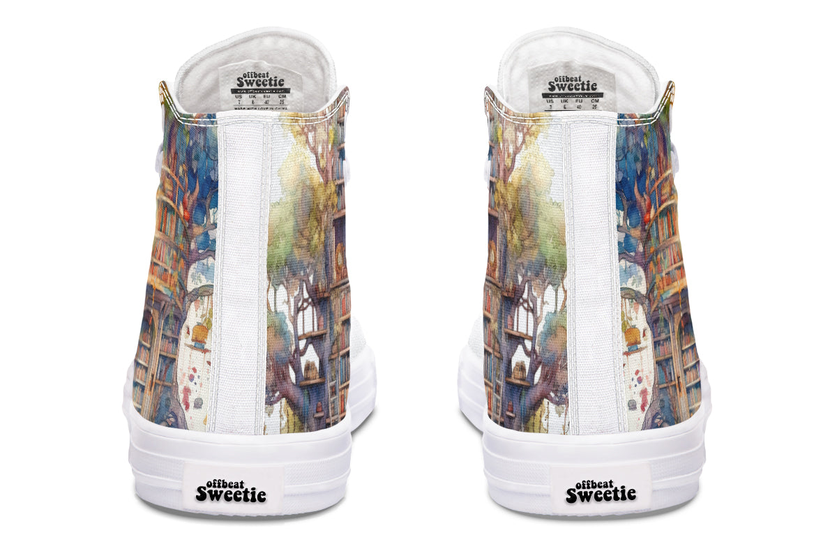 Tree Library High Tops - Offbeat Sweetie