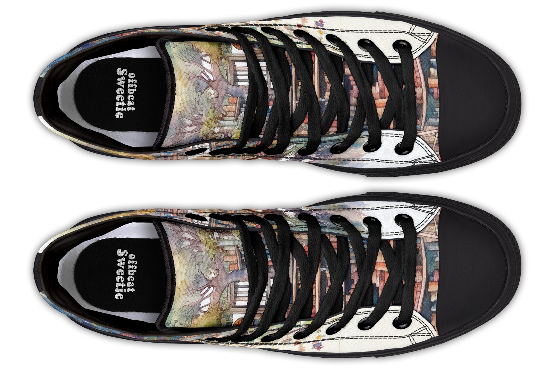 Tree Library High Tops - Offbeat Sweetie