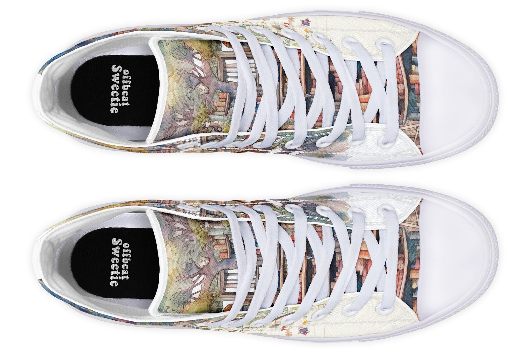 Tree Library High Tops - Offbeat Sweetie
