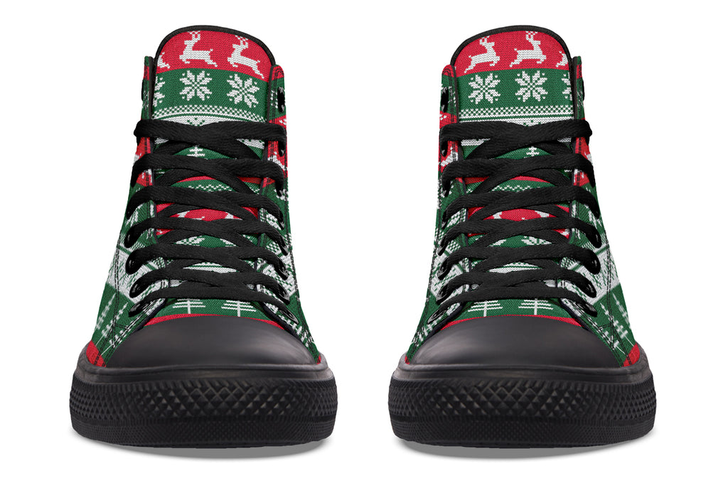 Ugly Christmas High Tops (Wide)