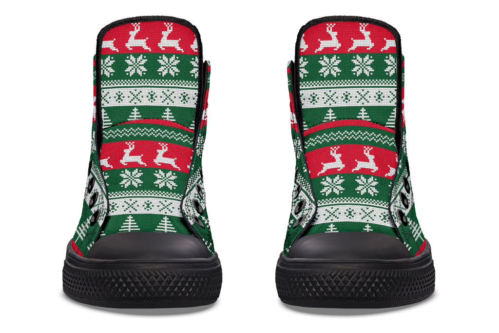 Ugly Christmas High Tops (Wide)