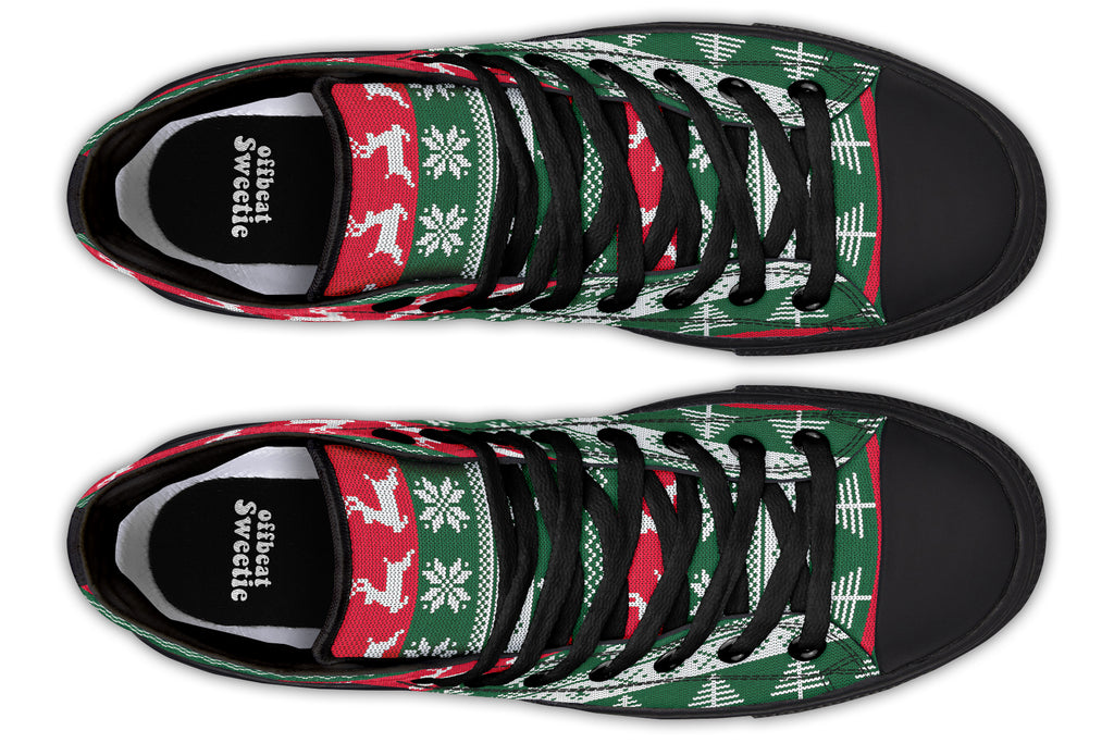 Ugly Christmas High Tops (Wide)