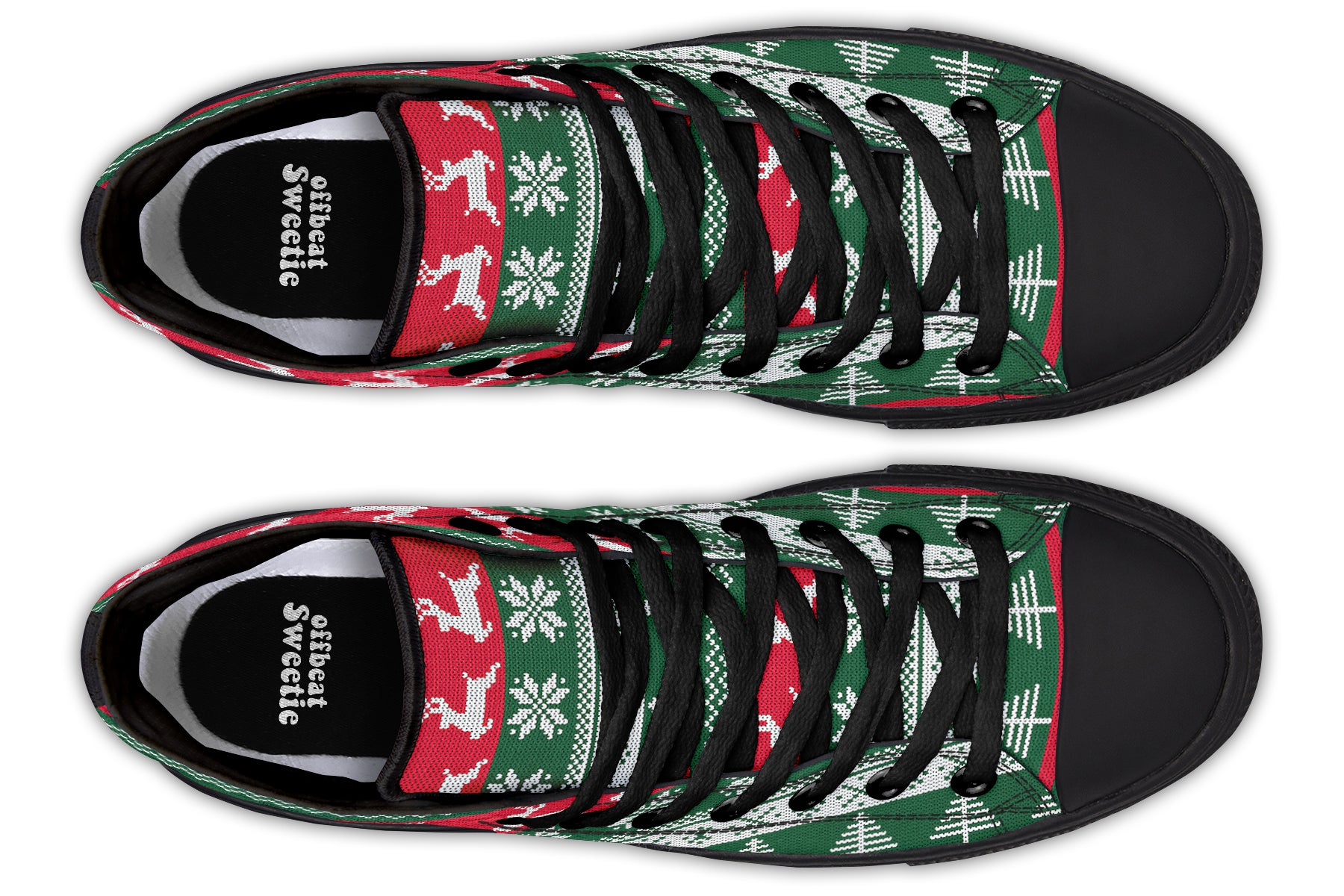 Ugly Christmas High Tops (Wide)