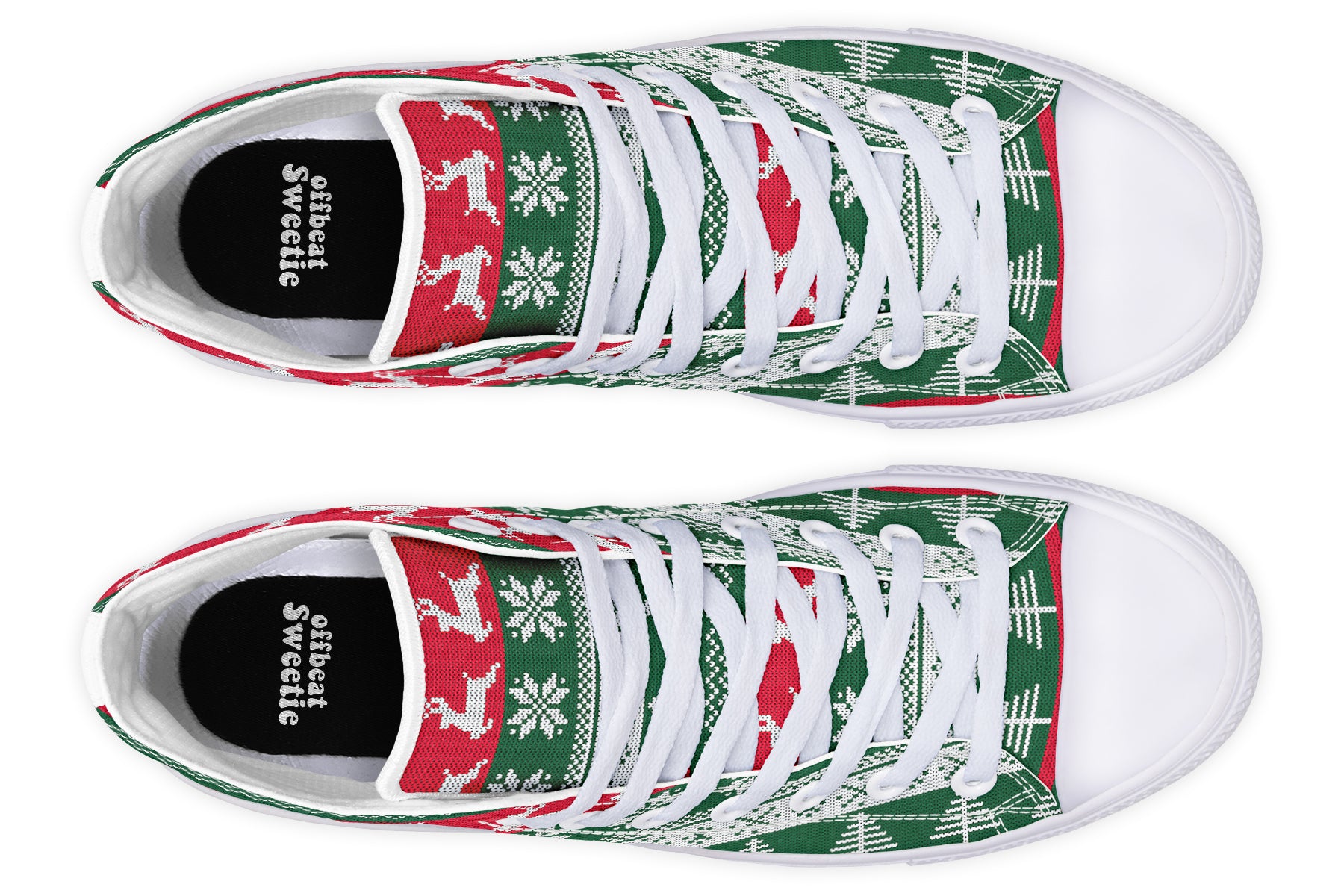 Ugly Christmas High Tops (Wide)