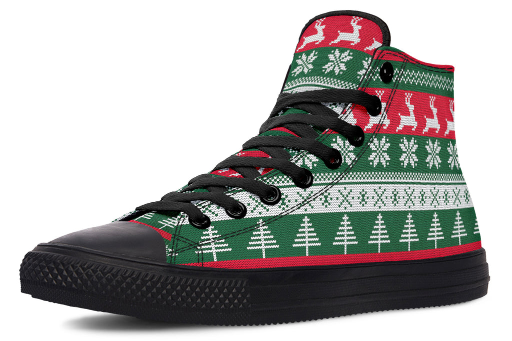 Ugly Christmas High Tops - Offbeat Sweetie