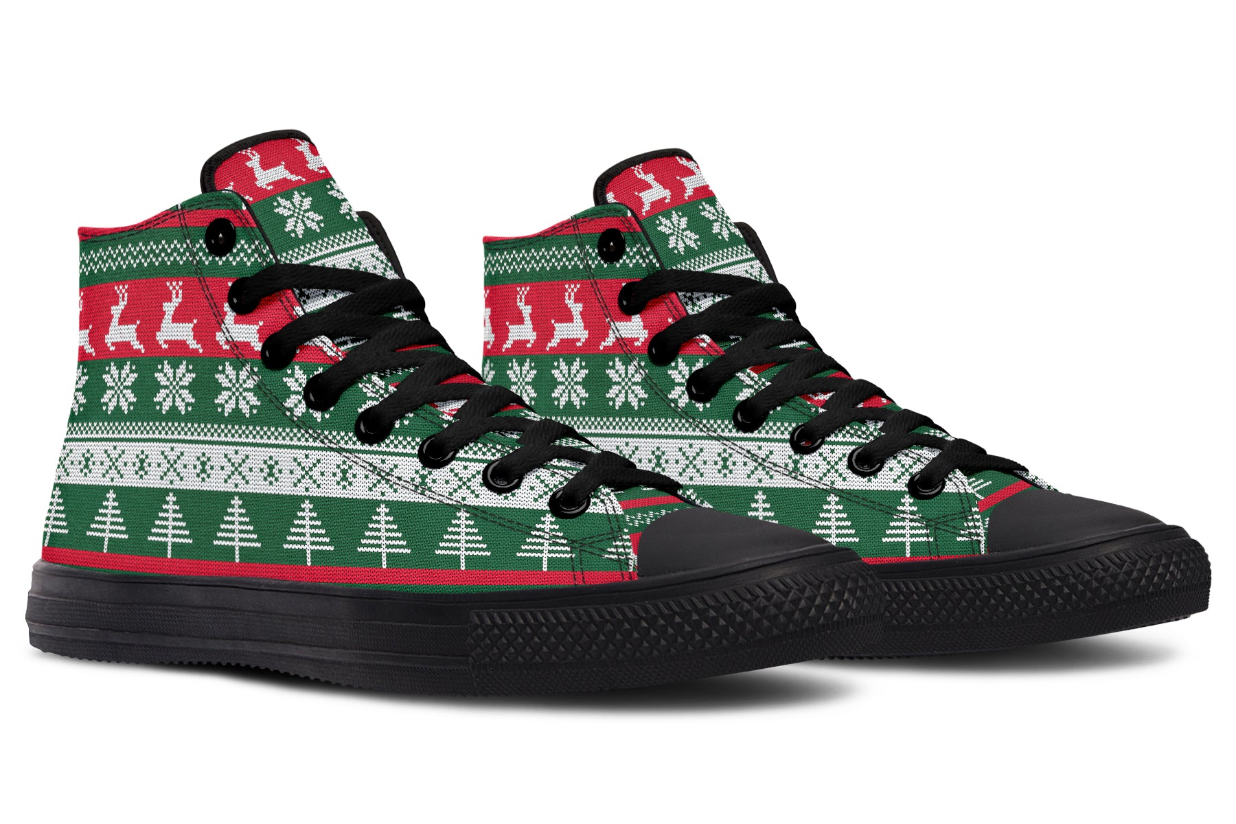 Ugly Christmas High Tops - Offbeat Sweetie