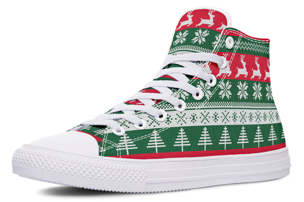 Ugly Christmas High Tops - Offbeat Sweetie