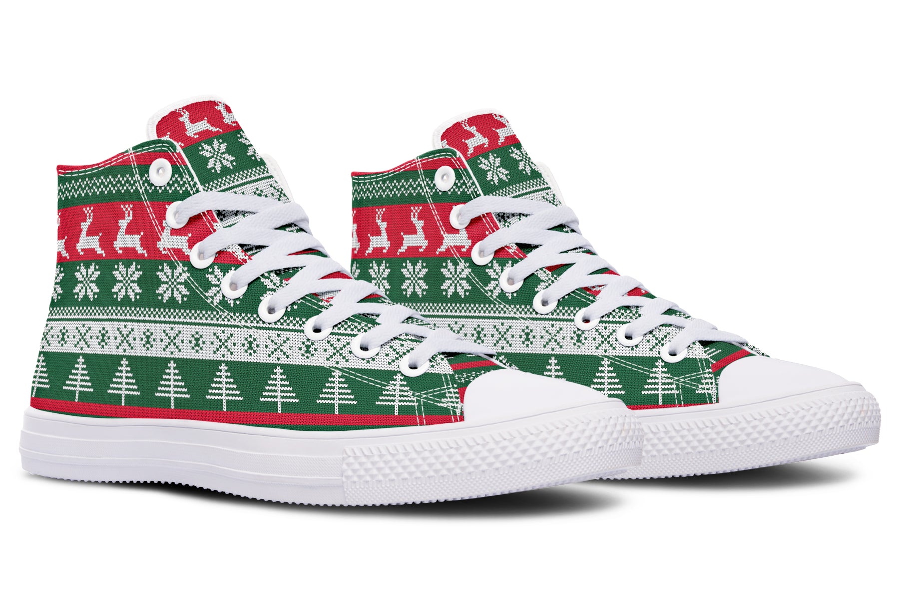 Ugly Christmas High Tops - Offbeat Sweetie