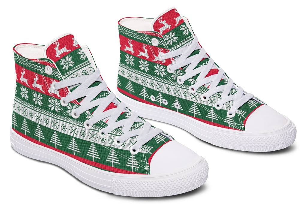 Ugly Christmas High Tops - Offbeat Sweetie