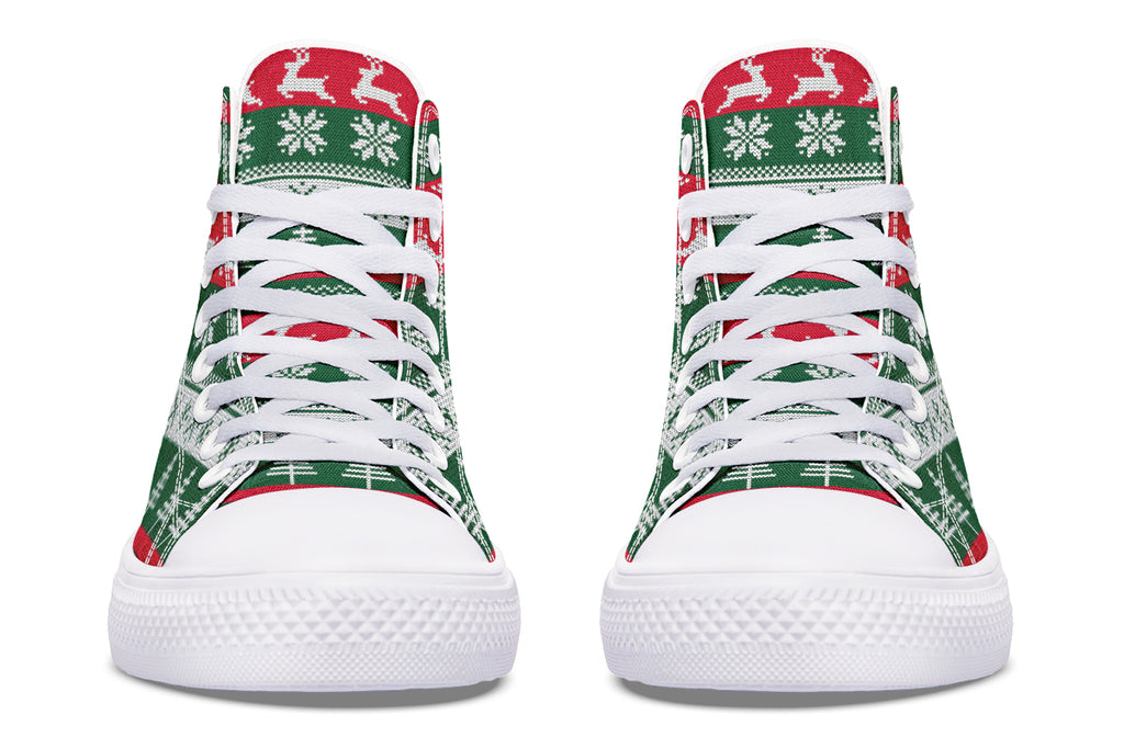 Ugly Christmas High Tops - Offbeat Sweetie