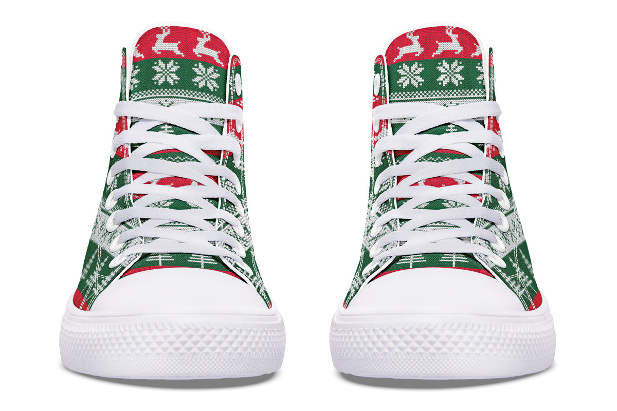 Ugly Christmas High Tops - Offbeat Sweetie