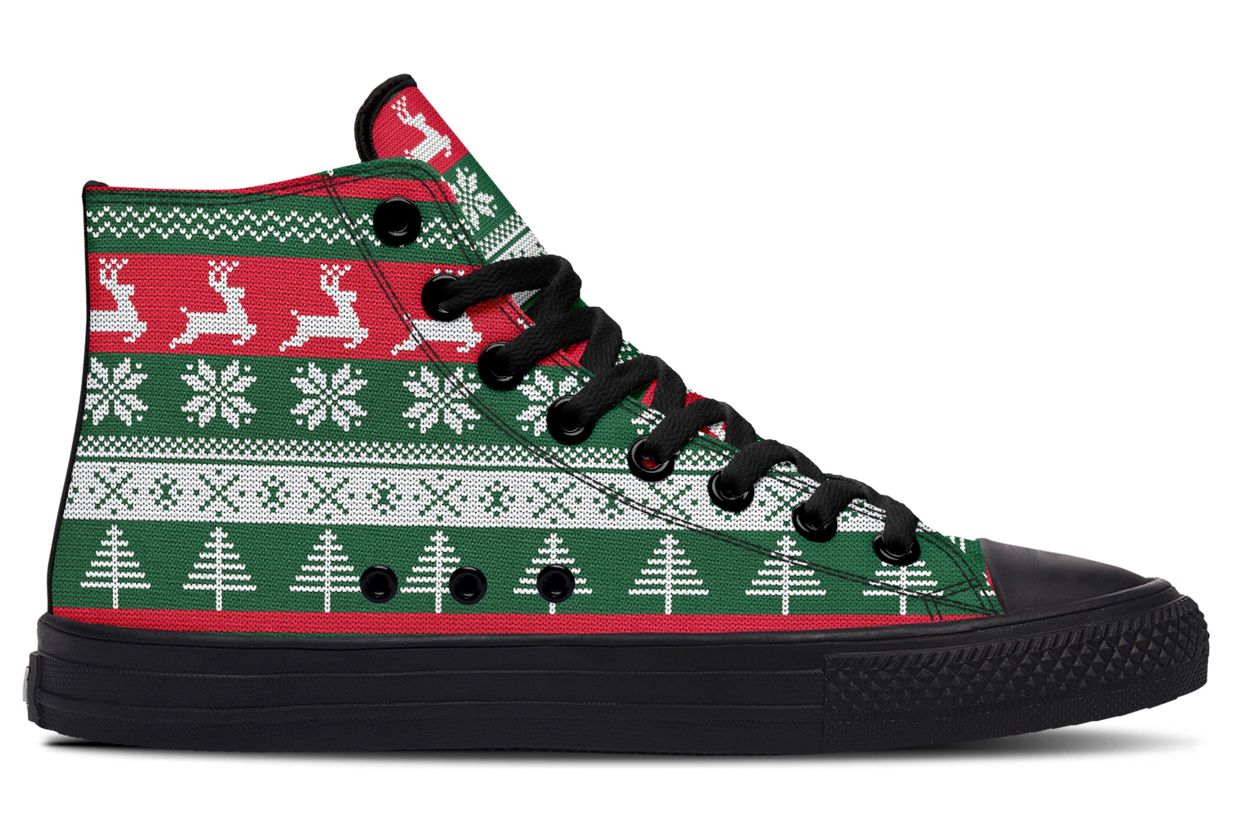 Ugly Christmas High Tops - Offbeat Sweetie