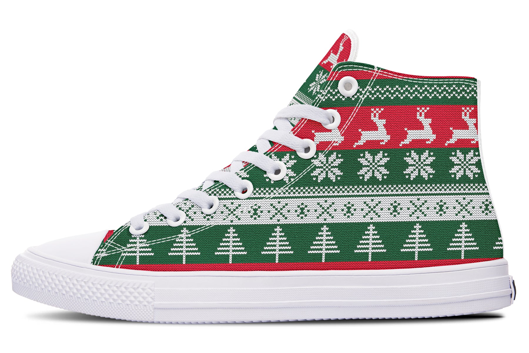 Ugly Christmas High Tops - Offbeat Sweetie