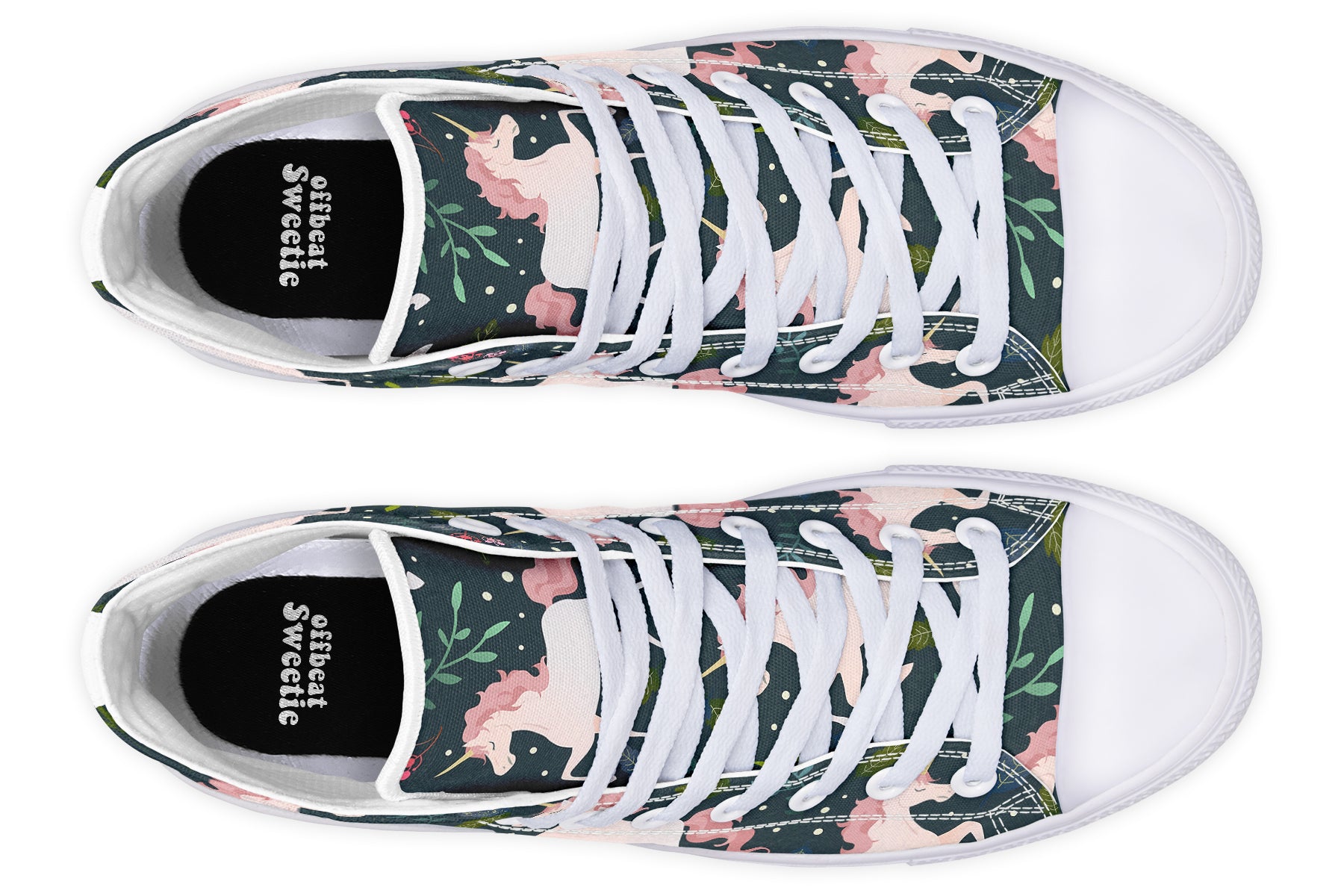 Unicorn Garden High Tops (Wide)