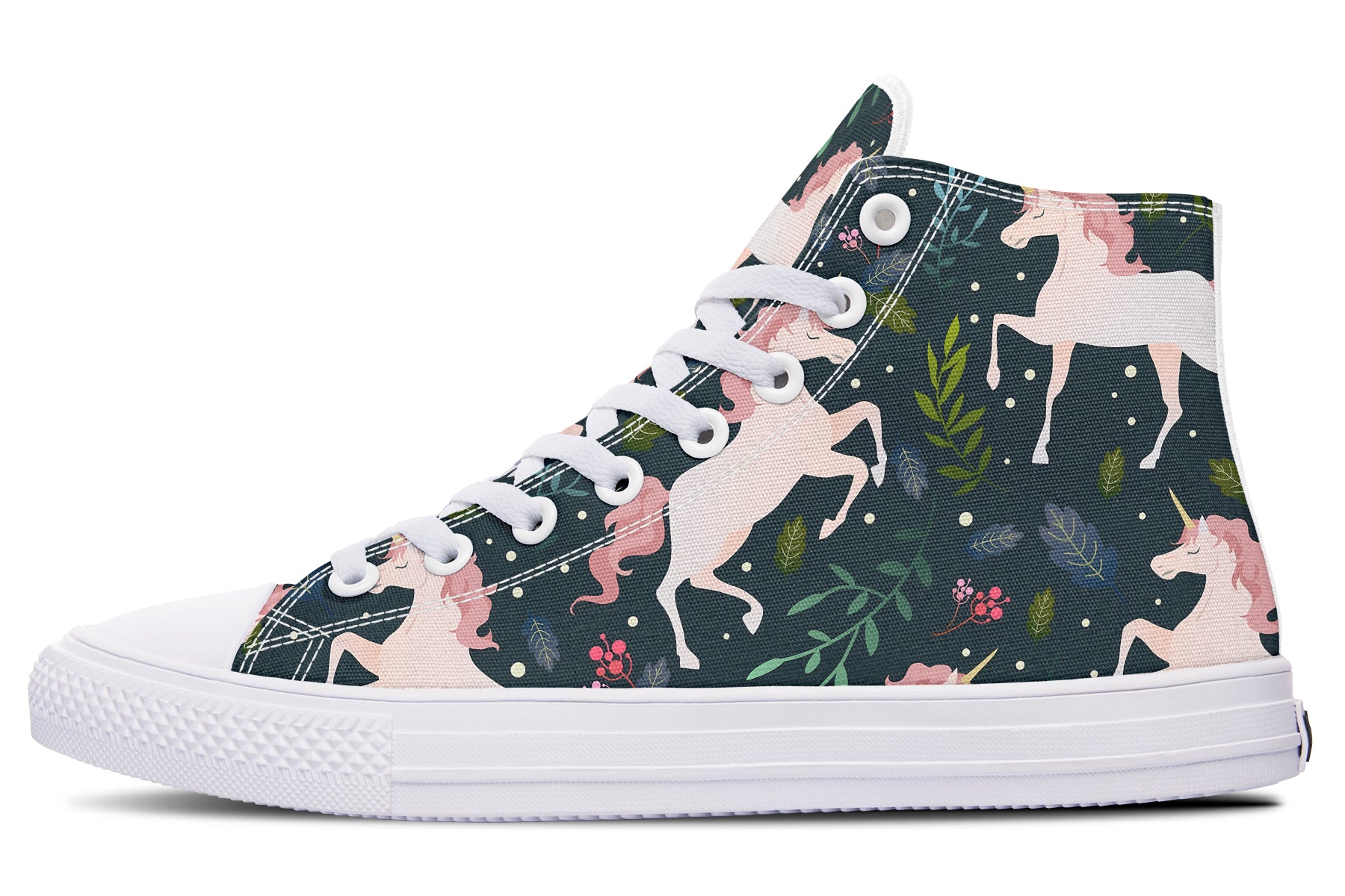 Unicorn Garden High Tops White Sole Offbeat Sweetie