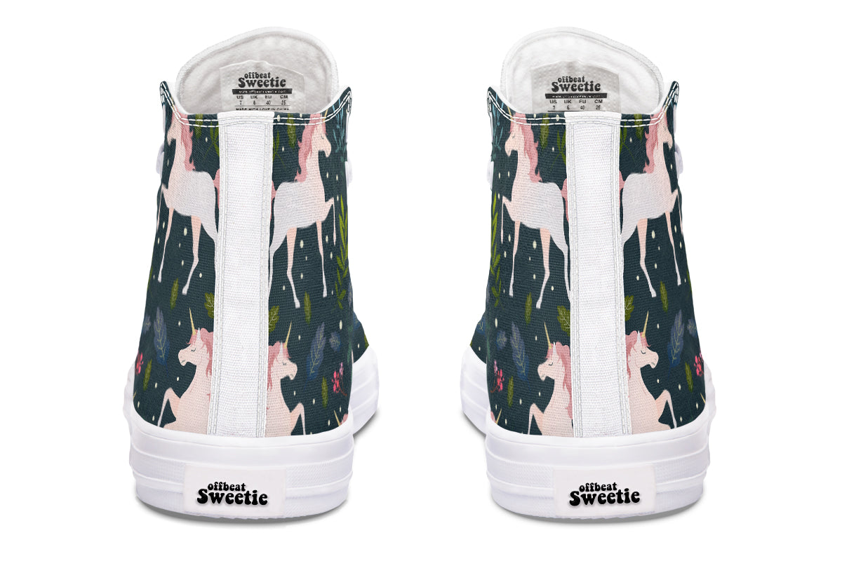 Unicorn Garden High Tops Offbeat Sweetie