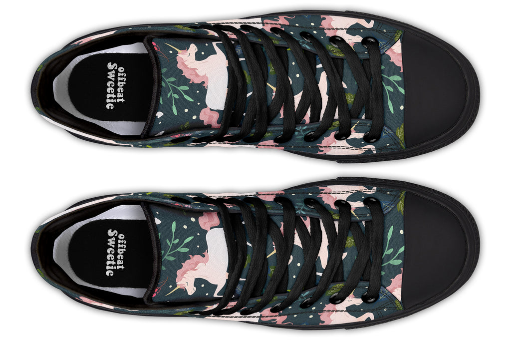 Unicorn Garden High Tops Offbeat Sweetie