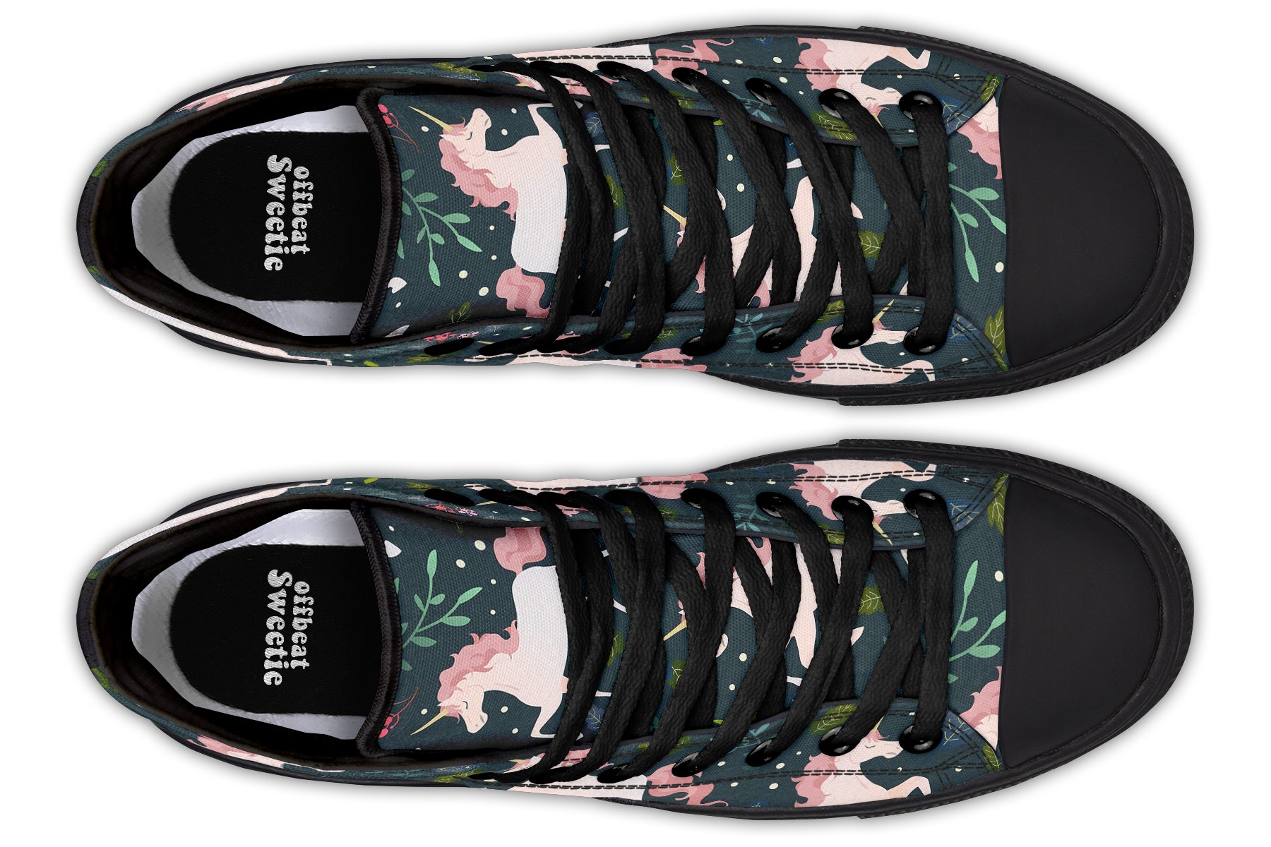 Unicorn Garden High Tops Offbeat Sweetie