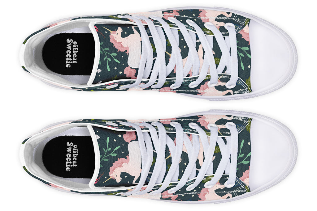 Unicorn Garden High Tops Offbeat Sweetie