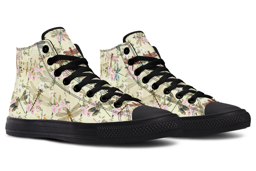Vintage Dragonflies High Tops - Offbeat Sweetie