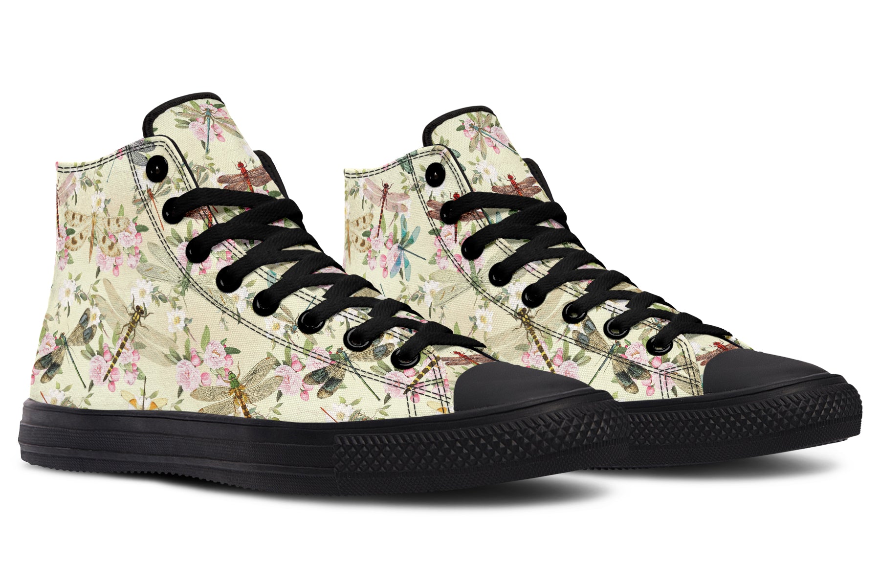 Vintage Dragonflies High Tops - Offbeat Sweetie