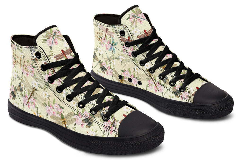Vintage Dragonflies High Tops - Offbeat Sweetie