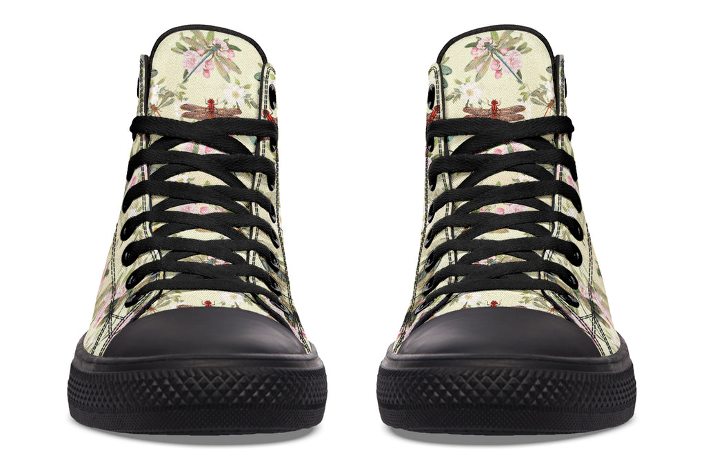 Vintage Dragonflies High Tops - Offbeat Sweetie