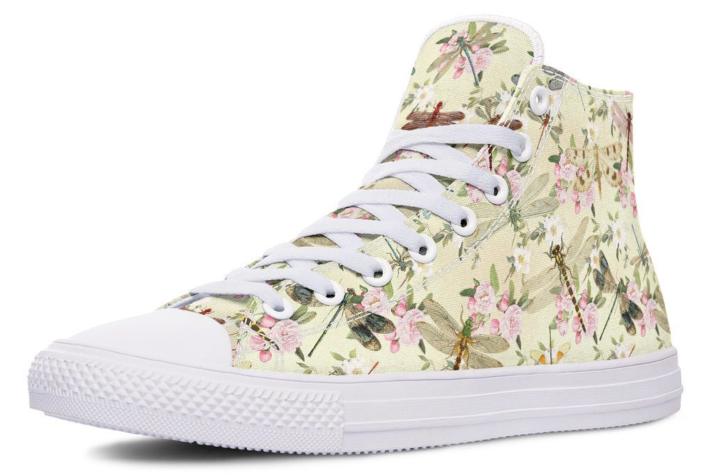 Vintage Dragonflies High Tops - Offbeat Sweetie