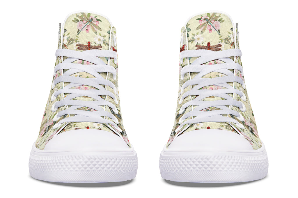 Vintage Dragonflies High Tops - Offbeat Sweetie