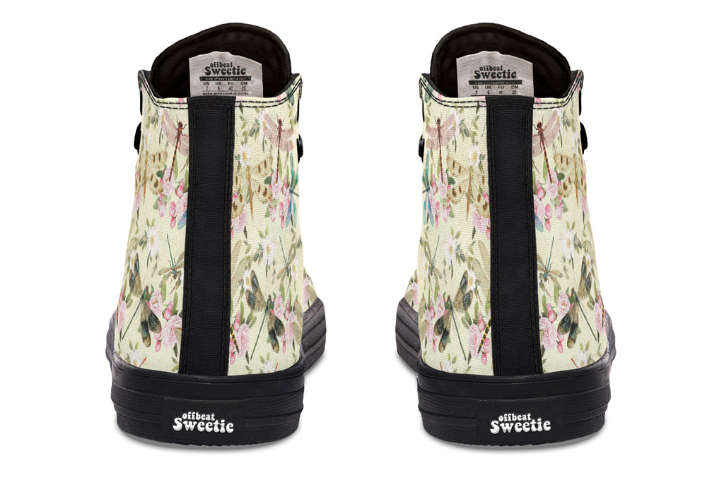 Vintage Dragonflies High Tops - Offbeat Sweetie