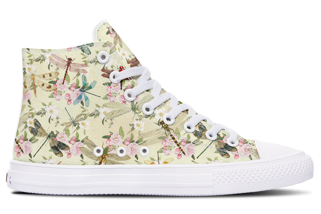 Vintage Dragonflies High Tops - Offbeat Sweetie