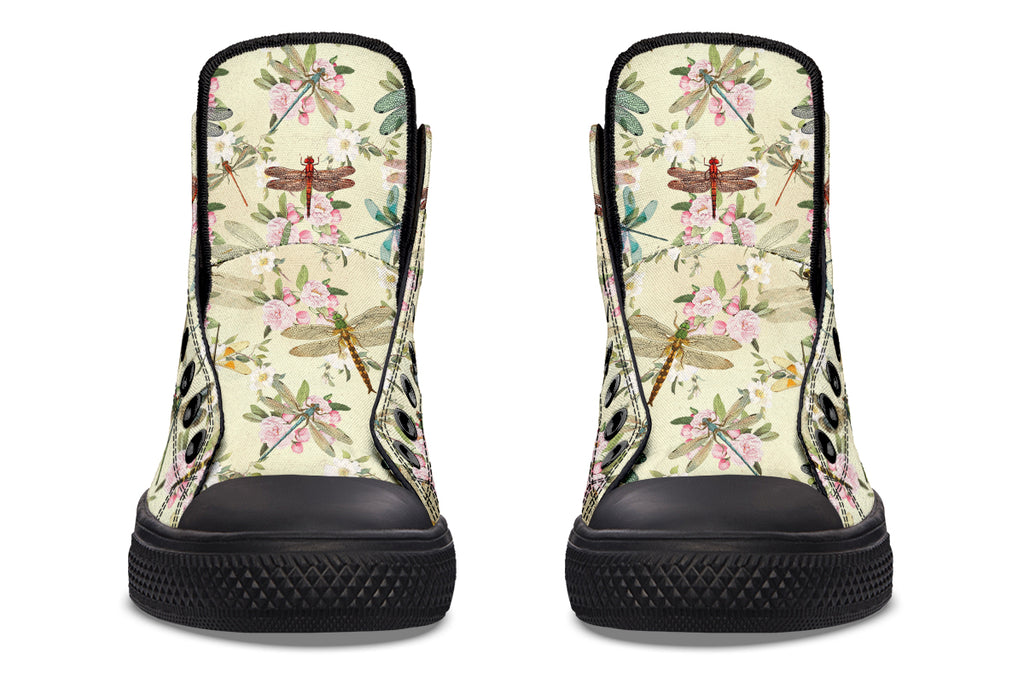 Vintage Dragonflies High Tops (Wide)