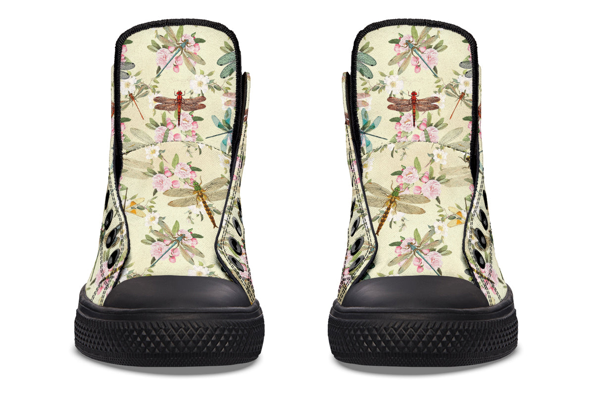 Vintage Dragonflies High Tops (Wide)