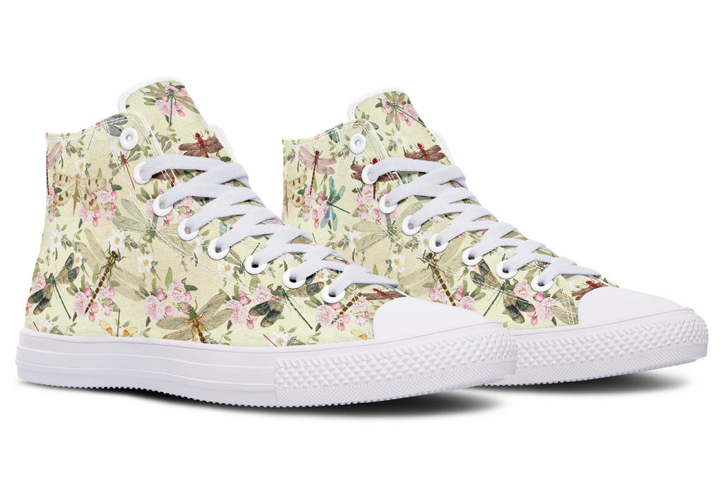 Vintage Dragonflies High Tops (Wide)