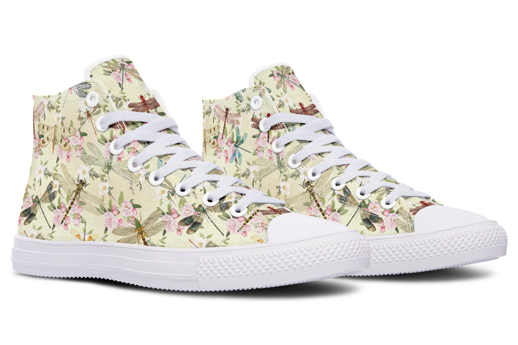 Vintage Dragonflies High Tops (Wide)