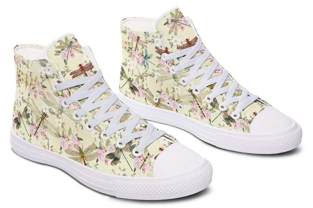 Vintage Dragonflies High Tops (Wide)