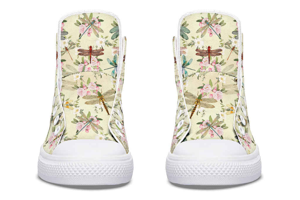 Vintage Dragonflies High Tops (Wide)