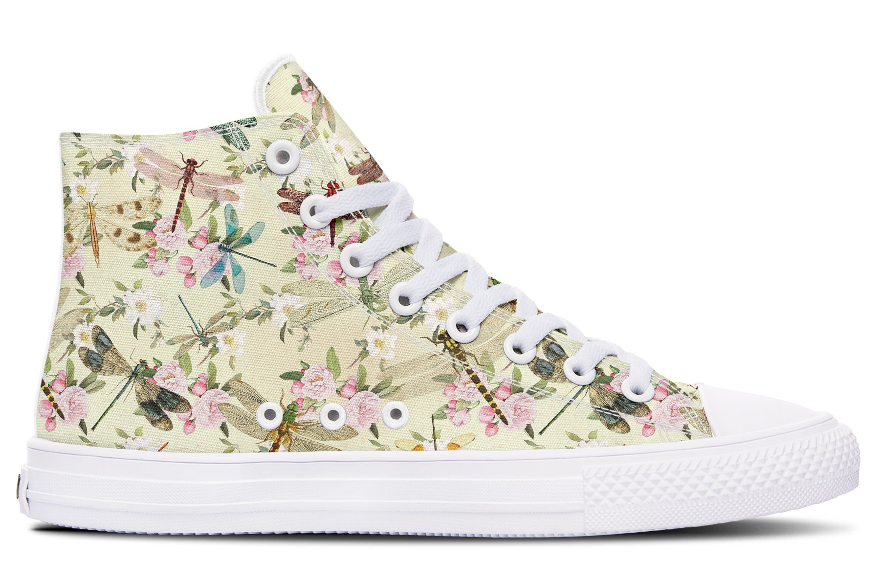 Vintage Dragonflies High Tops (Wide)