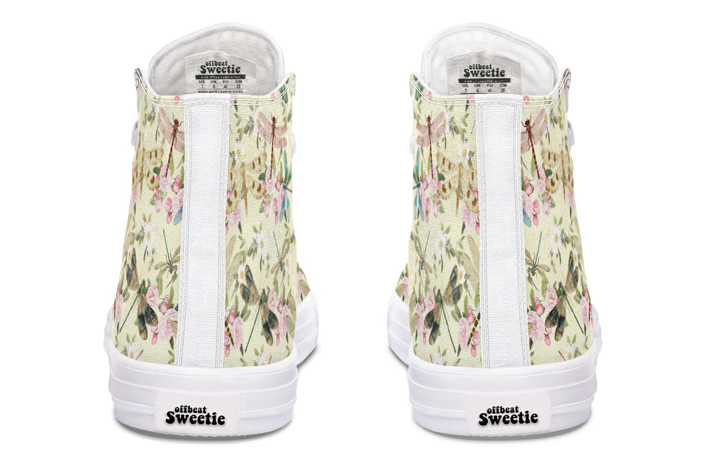 Vintage Dragonflies High Tops (Wide)