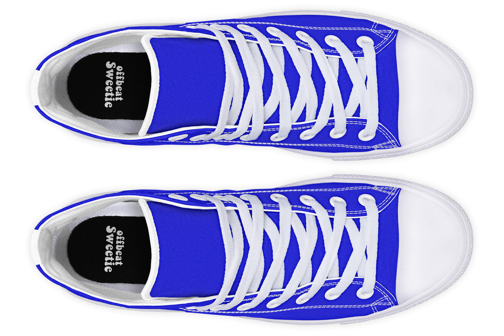 Vivid Blue High Tops (Wide)