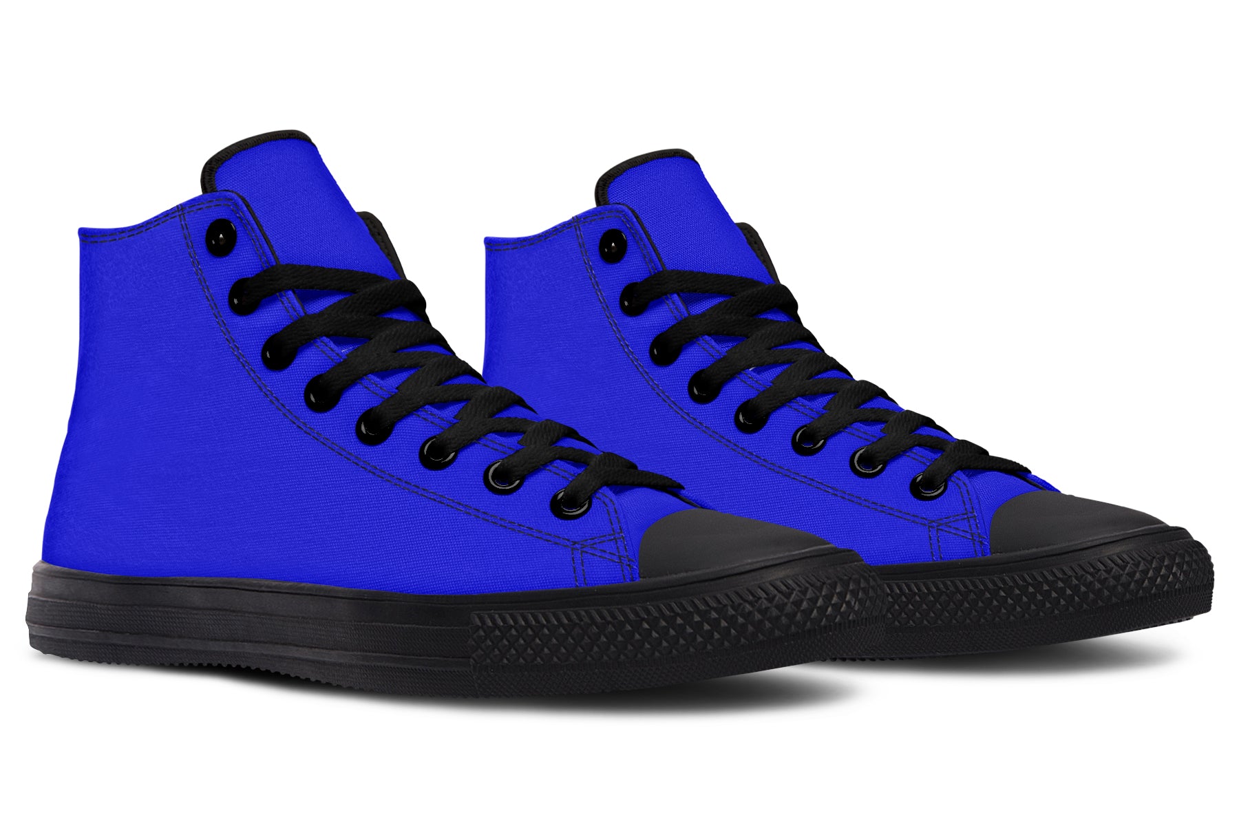 Vivid Blue High Tops - Offbeat Sweetie