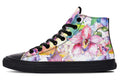 Watercolour Flowers High Tops (Wide)