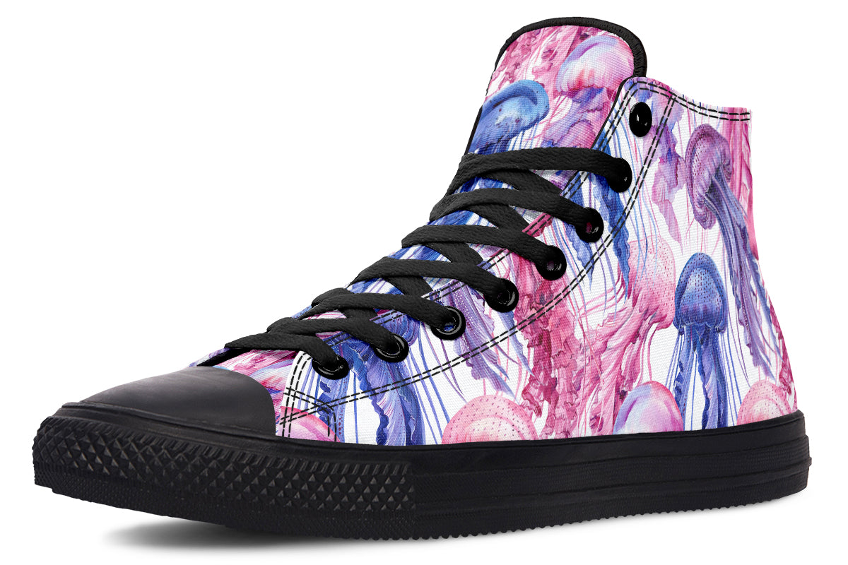 Watercolour Jellyfish High Tops (Wide)