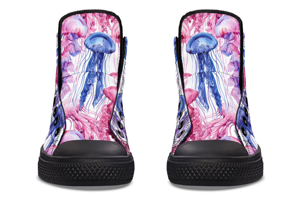 Watercolour Jellyfish High Tops (Wide)