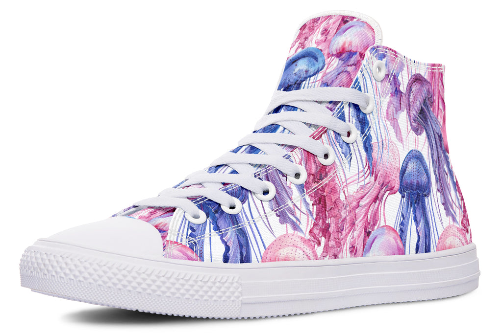 Watercolour Jellyfish High Tops (Wide)