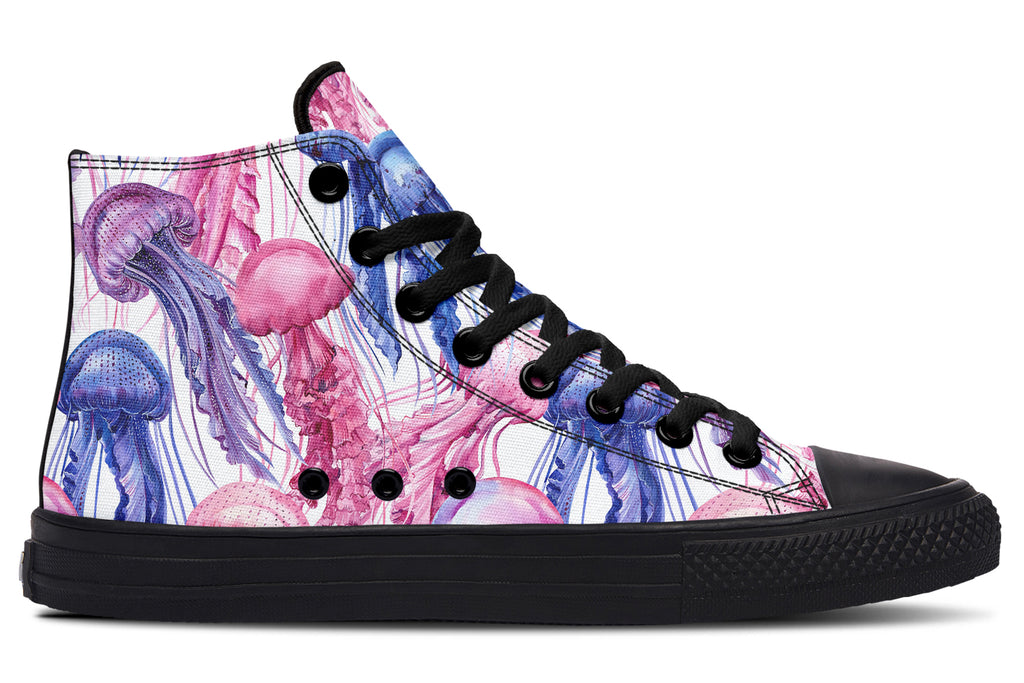 Watercolour Jellyfish High Tops (Wide)